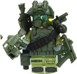 Battle Brick 1.6 Inches Tall Custom Special Forces Commando Custom Minifigure | Genuine Military Minifig | Packaged in USA | Great Gift for Ages 10  to Adult AFOL