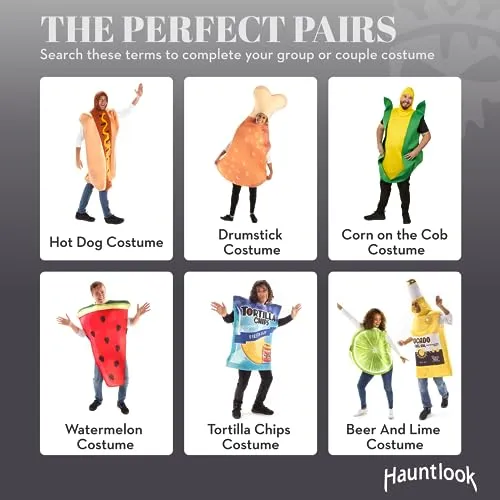 Beer & Lime Halloween Couples Costume - Funny Food Fruit Adult Bodysuit