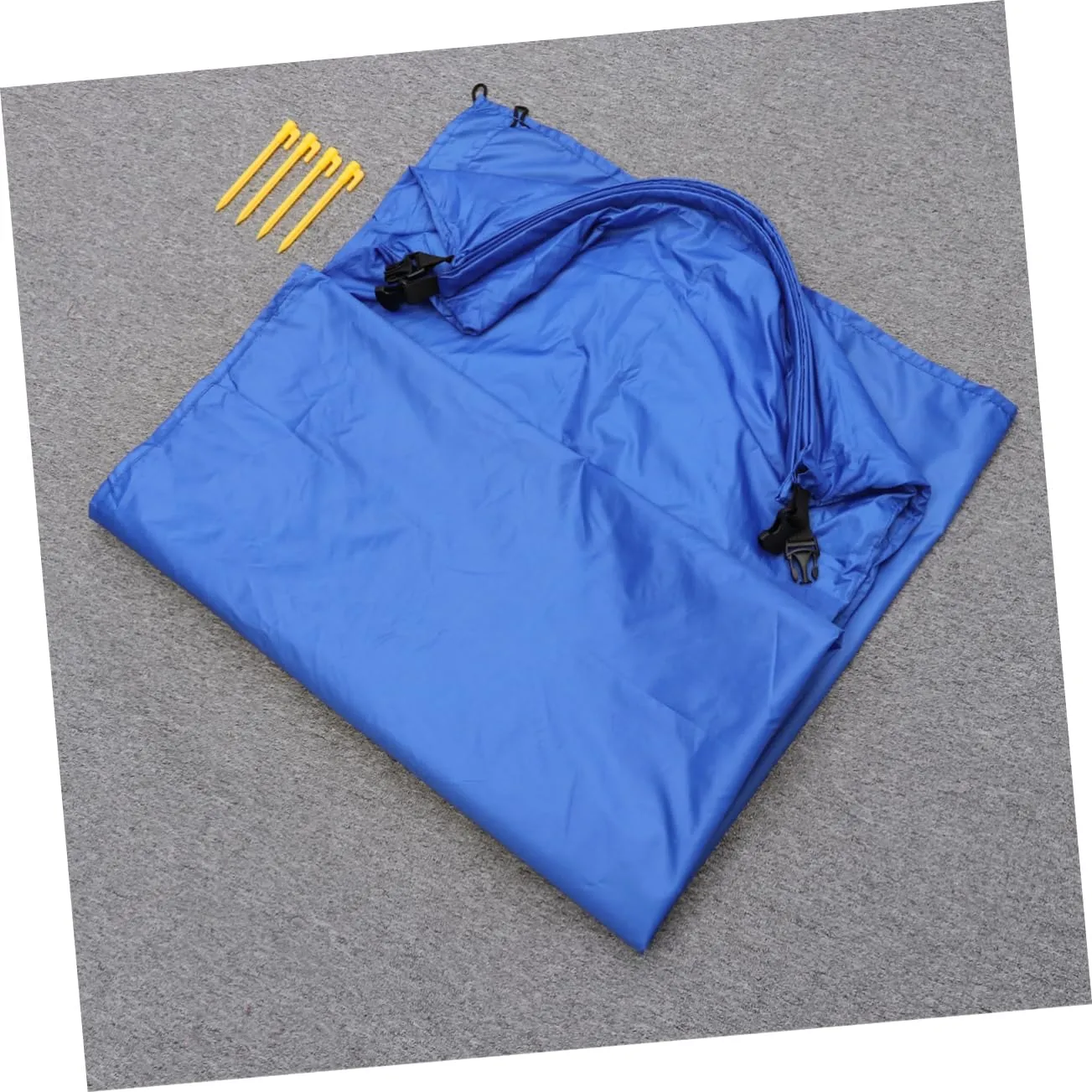 BESPORTBLE Double Person Inflatable Pad Oxford Material Camping Sleeping Mat with Nails Easy to Fold for Travel