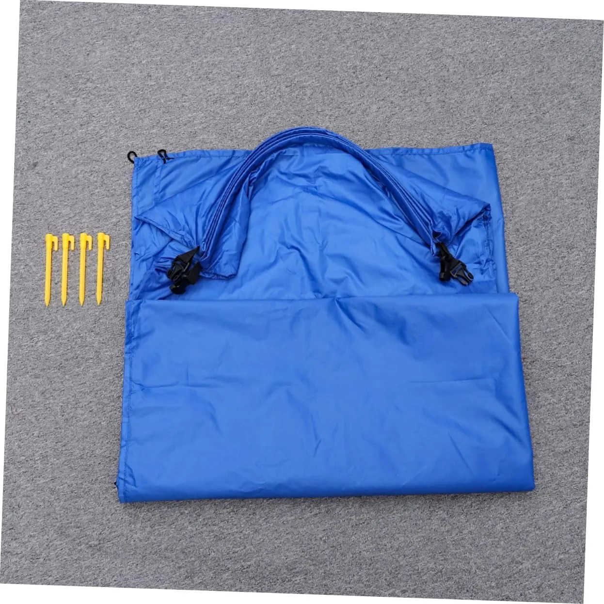 BESPORTBLE Double Person Inflatable Pad Oxford Material Camping Sleeping Mat with Nails Easy to Fold for Travel