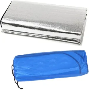 BESPORTBLE Eva Insulated Waterproof Pad 200x200cm Large Aluminum Foil Mat for Outdoor Activities