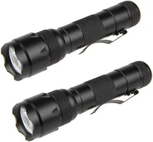 BESTSUN WF-502B Single Mode 1200 Lumens LED Flashlights, Ultra Bright L2 LED Tactical Flashlight, Waterproof Portable Small Handheld Flashlights for Camping Outdoors Walking Hunting, 2 Pack