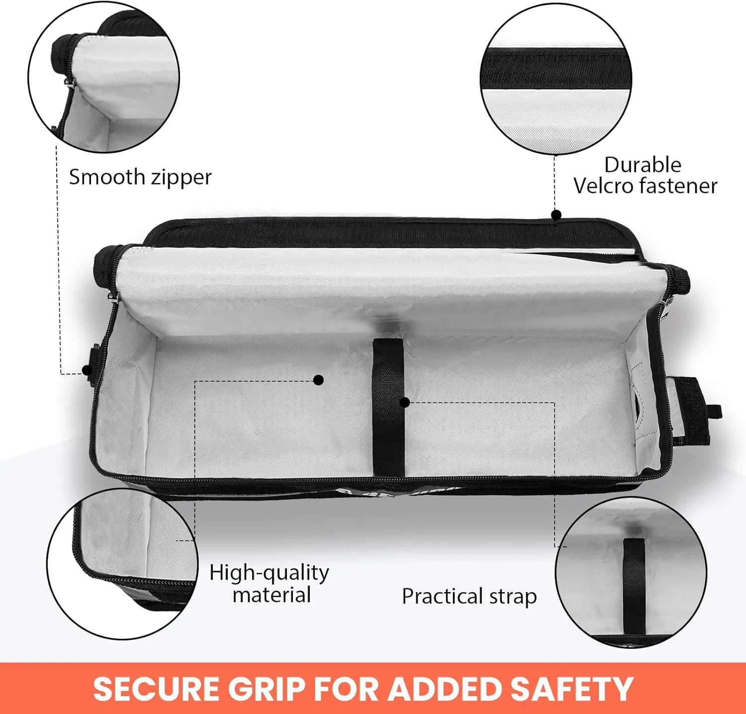 Besudo E-Bike Battery Bag - Protective bag for Ebike battery storage and charging - Safety bag for transportation - E Bike accessory