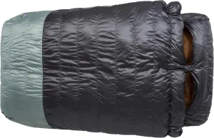 Big Agnes King Solomon 20°F Doublewide Sleeping Bag, 2-Person Down Fill Sleeping Bag with Double Zipper Entry, Zip-Off Quilt, Pad Attachment System