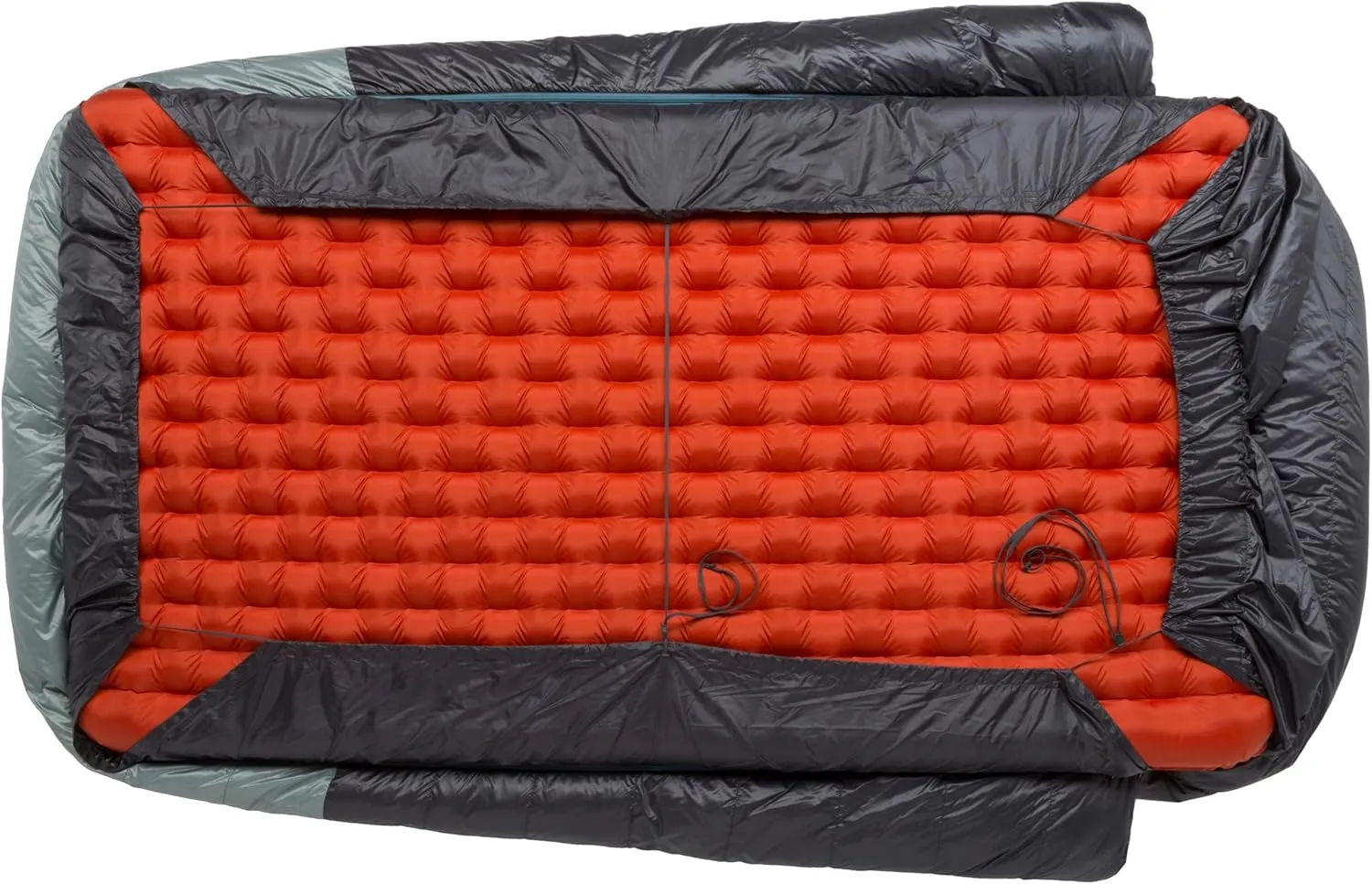 Big Agnes King Solomon 20°F Doublewide Sleeping Bag, 2-Person Down Fill Sleeping Bag with Double Zipper Entry, Zip-Off Quilt, Pad Attachment System