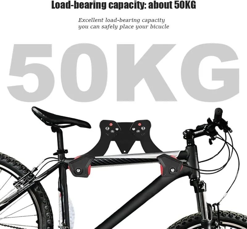 Bike Wall Mount for Specialized Turbo Levo, Adjustable Horizontal Bike Wall Hanger, Space Saving Indoor Bicycle Storage, Road, Mountain or Hybrid Bikes, B Reinforced (Load-Bearing 50KG)