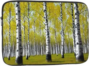 Birch Tree Prints Shockproof Portable Laptop Sleeve Bag 15 inch - Protective Case for Men and Women's Business Travel, Office Daily Use