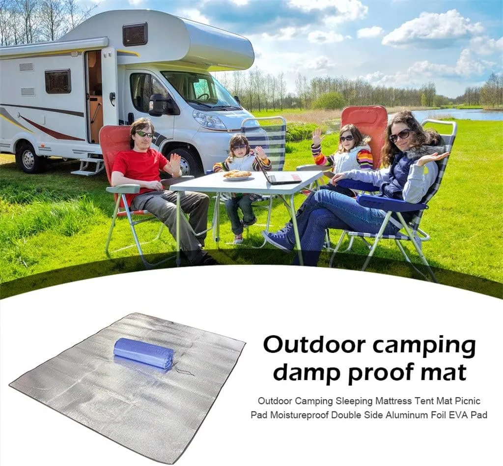 Blanket Mat for Portable Picnic Mat Camping Ground Mats Pads Mattress Camping Bed Sleeping Pad Foil EVA Pad (A 2x2m)