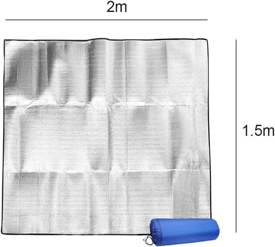 Blanket Mat for Portable Picnic Mat Camping Ground Mats Pads Mattress Camping Bed Sleeping Pad Foil EVA Pad (A 2x2m)