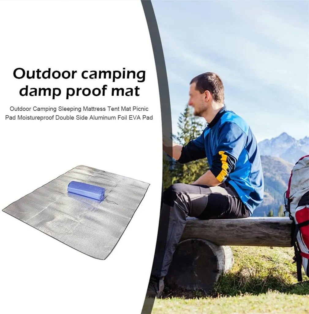 Blanket Mat for Portable Picnic Mat Camping Ground Mats Pads Mattress Camping Bed Sleeping Pad Foil EVA Pad (A 2x2m)