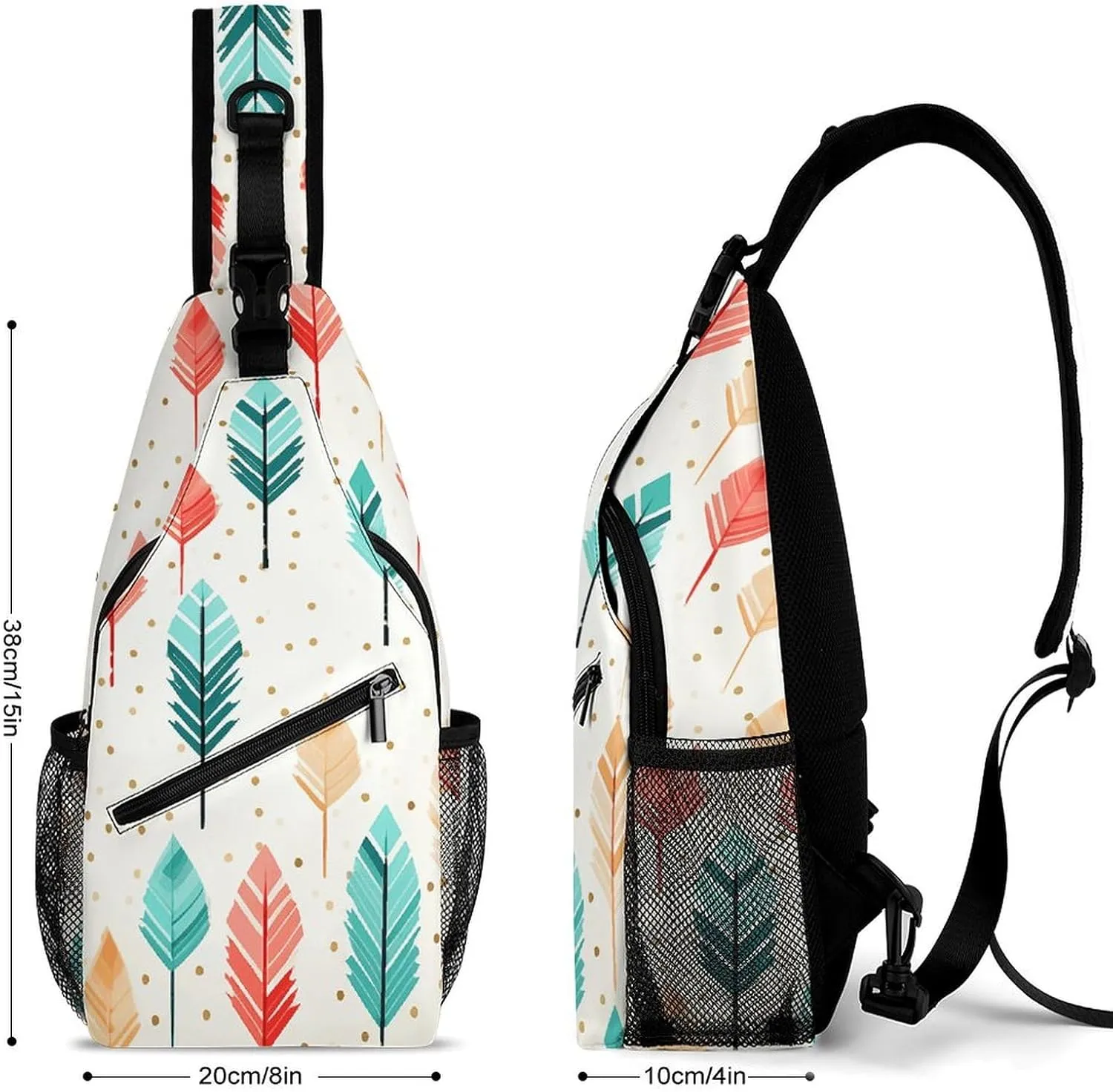 Blue Water Ripples Crossbody Bag, Sling Bag, Sling Backpack, Belt Bags for Travel Outdoors Hiking