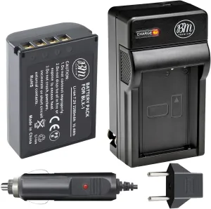 BM Premium BLX-1 High Capacity Battery and Battery Charger for Olympus OM System OM-1, OM-1 Mark II, OM-3, HLD-10 Cameras