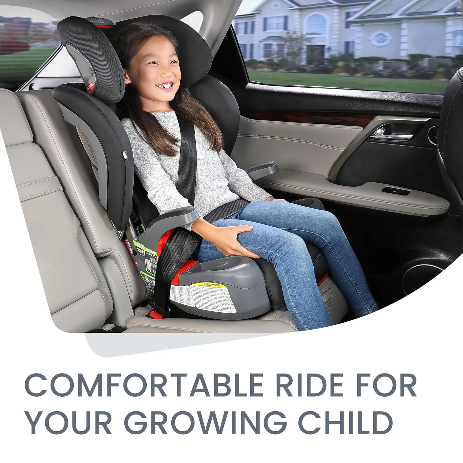 Britax Grow with You ClickTight Harness-2-Booster Car Seat, 2-in-1 High Back Booster, Black Contour