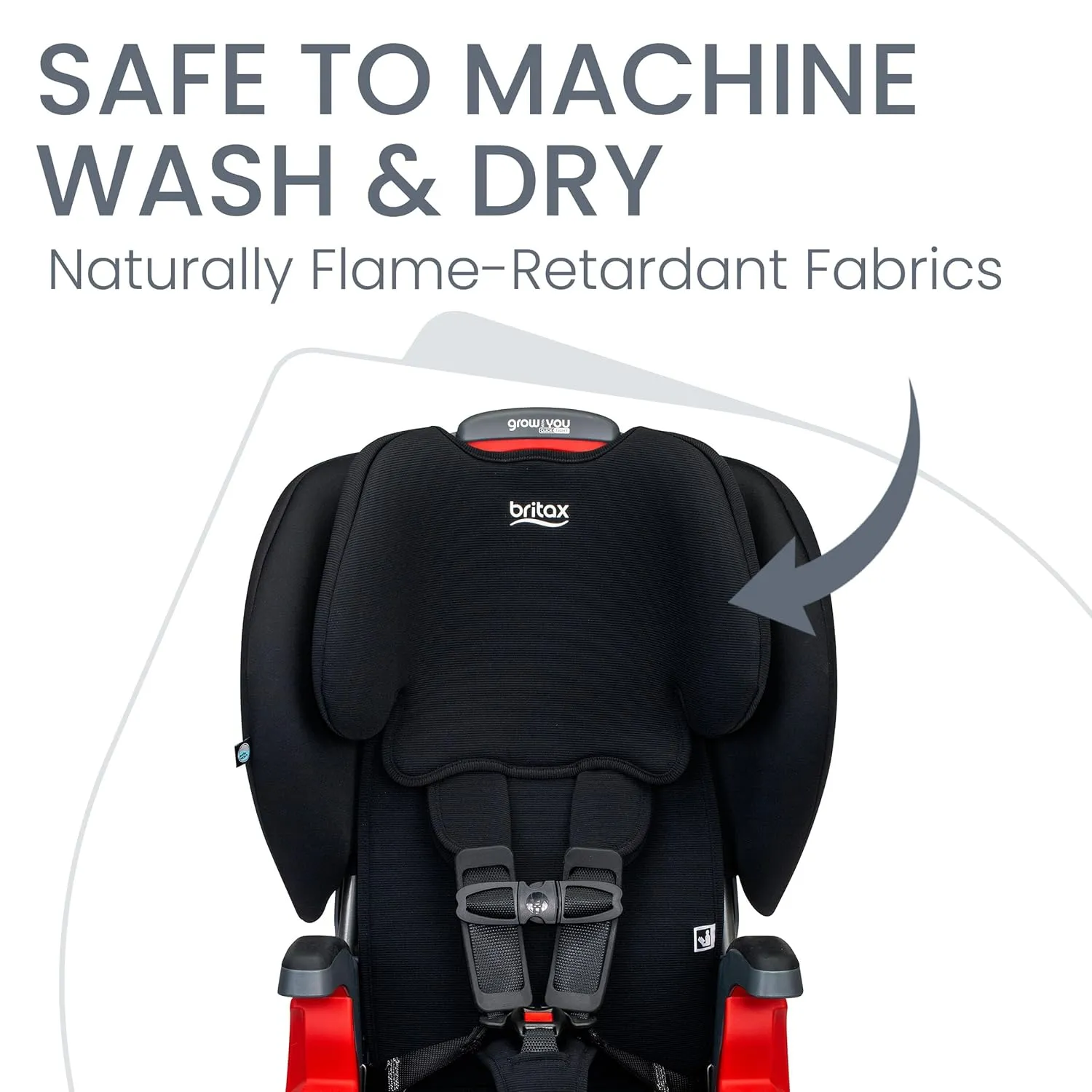 Britax Grow with You ClickTight Harness-2-Booster Car Seat, 2-in-1 High Back Booster, Black Contour