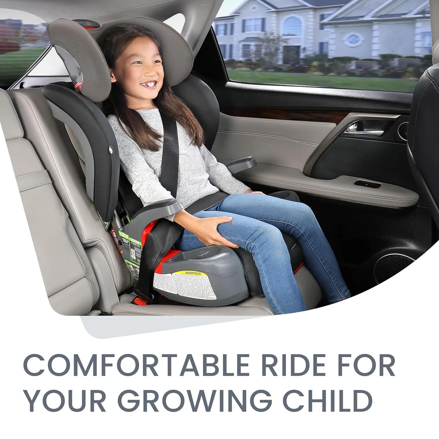 Britax Grow with You ClickTight Harness-2-Booster Car Seat, 2-in-1 High Back Booster, Gray Contour