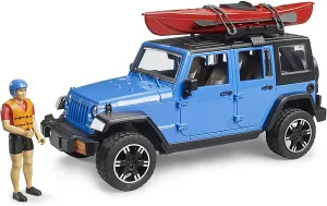 Bruder 02529 Jeep Wrangler Rubicon Unlimited with Kayak and Kayaker