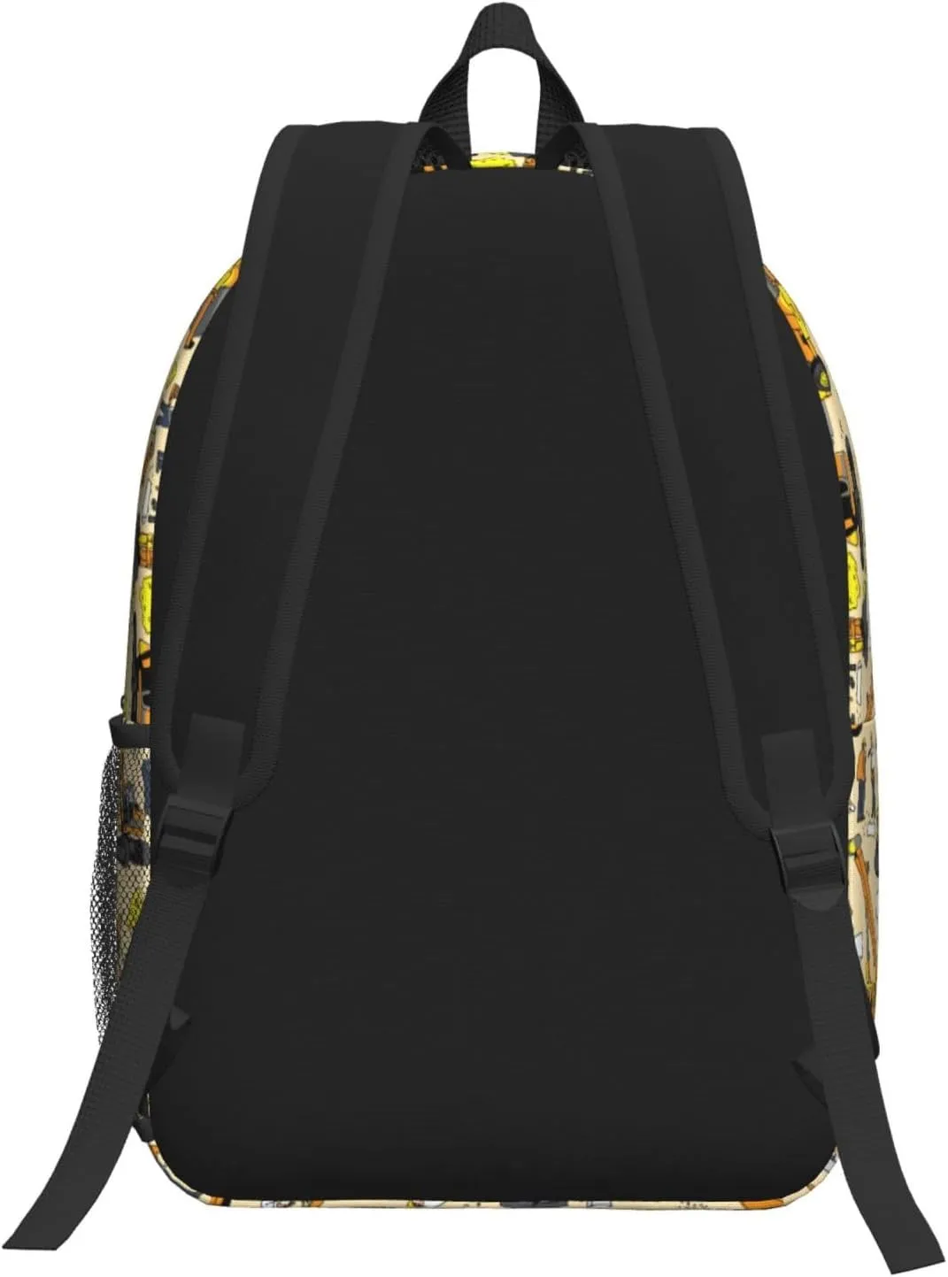 Building people and construction equipment 17 Inch Backpacks Multipurpose Laptop Backpack Double Shoulder Bag for Men Women Gifts