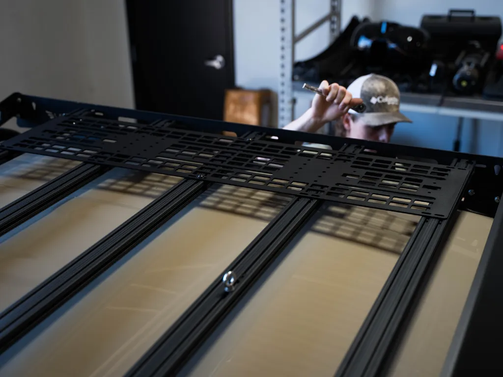 Cali Raised LED Mounted MOLLE Gear Panel for Victory 4x4 Roof Rack