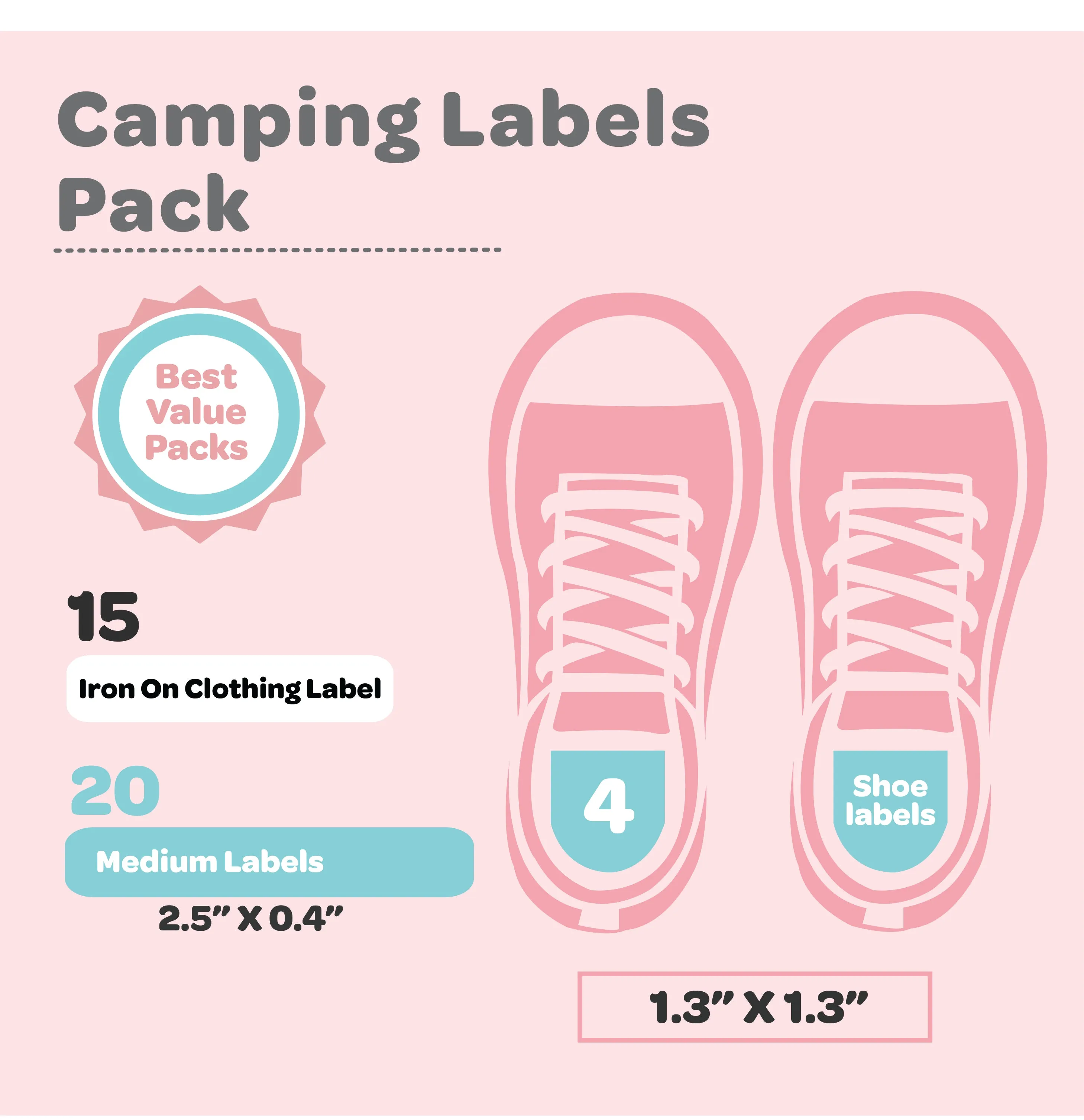 Camping Labels Value Pack | Bow