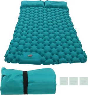 Camping Sleeping Pad, Ergonomic Foot Operated Inflatable Sleeping Pad with Storage Bag for Office Outdoor Camping Use