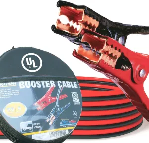 CARTMAN 4 Gauge 20 Feet Jumper Cables UL-Listed Heavy Duty Booster Cables with EVA Carry Bag for Car, SUV and Pickup Trucks