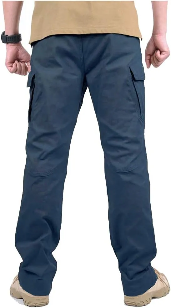 CARWORNIC Gear Men's Hiking Tactical Pants Lightweight Cotton Outdoor Military Combat Cargo Trousers