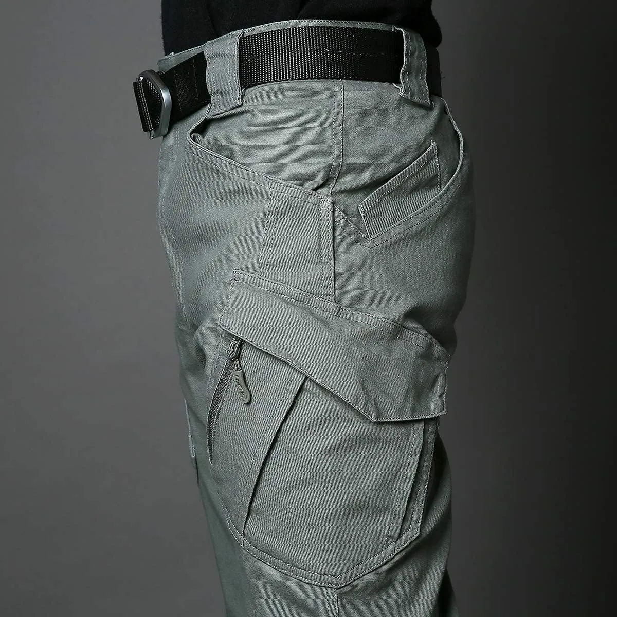 CARWORNIC Gear Men's Hiking Tactical Pants Lightweight Cotton Outdoor Military Combat Cargo Trousers