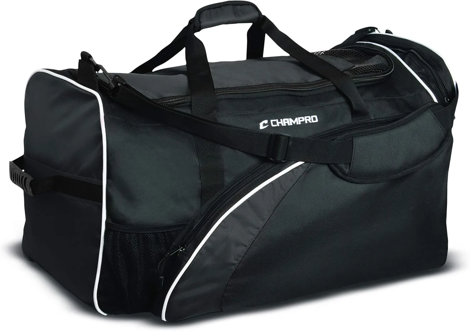 CHAMPRO Varsity Football Equipment Bag With Shoulder Carry Strap, Laundry and Helmet Bags