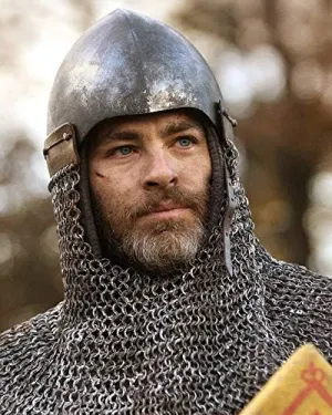 Chris Pine Outlaw King In Armour Helmet 24X36 Classic Hollywood Poster
