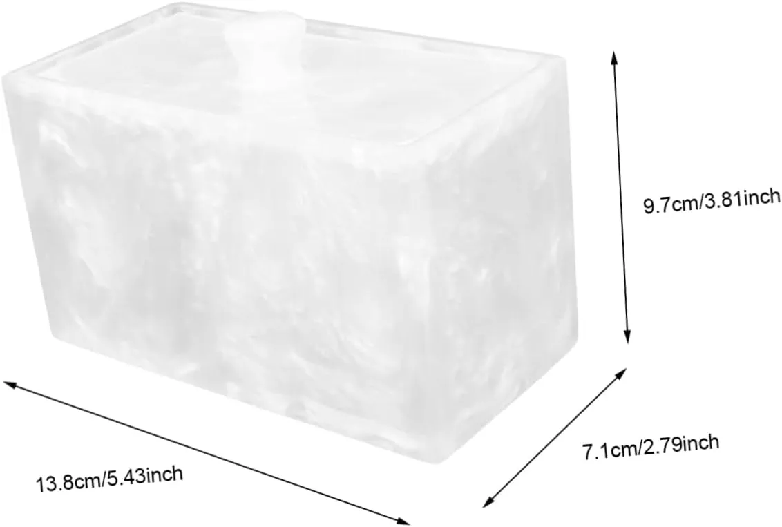 Cotton Pad Box Makeup Organizer with Compartments for Bathroom Vanity and Dressing Table Space Saving Design for Cotton Swabs and Pads
