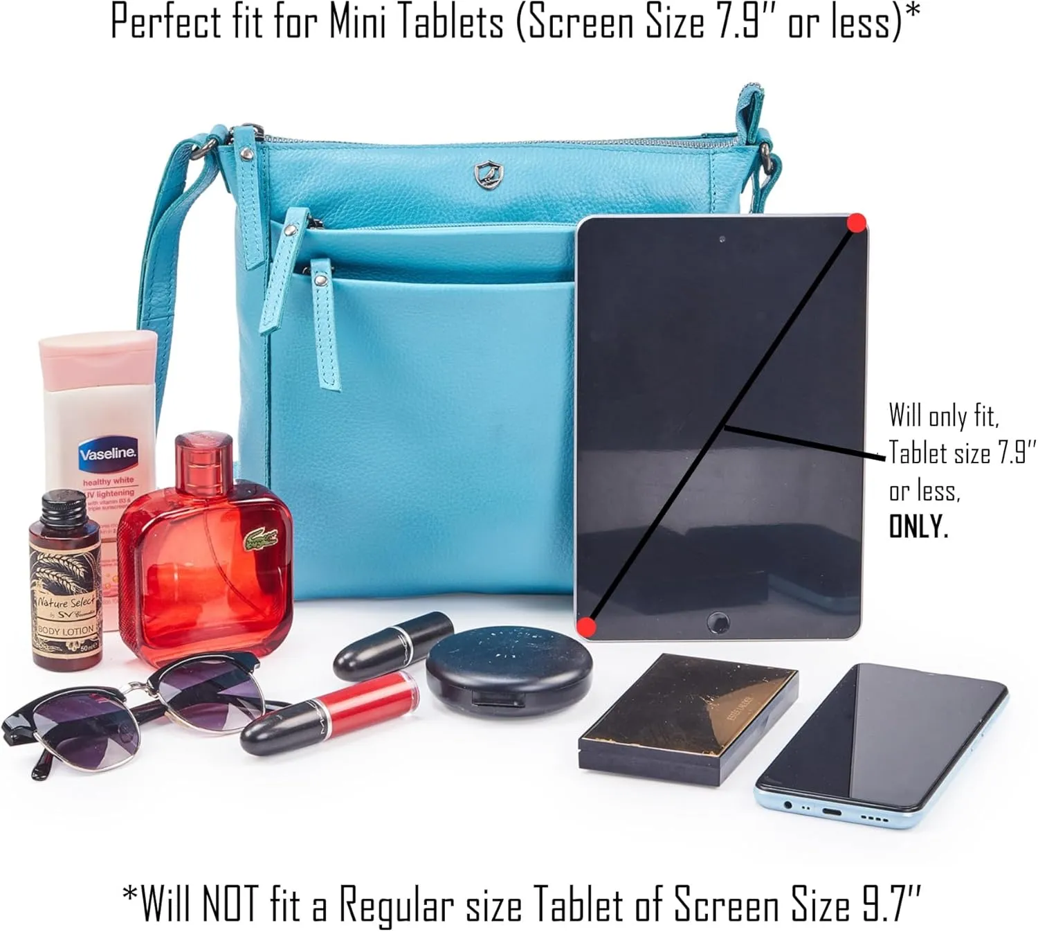 Crossbody Bag for Women Trendy Real Leather Purse Small Soft Pebbled Handbags Crossover Shoulder Pocketbook