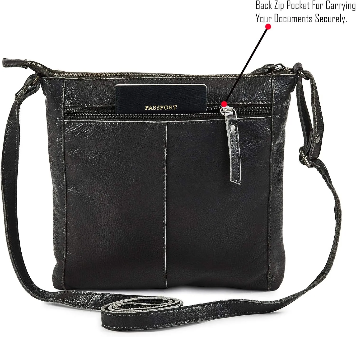 Crossbody Bag for Women Trendy Real Leather Purse Small Soft Pebbled Handbags Crossover Shoulder Pocketbook