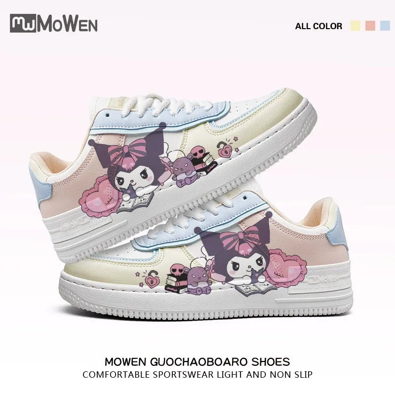 Cute girly  with Cinnamoroll Kuromi My Melody Board Shoes