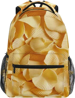 Cute Potato Chips Boys Girls Kids School Backpacks Bookbag, School Bag Travel Backpack Daypack