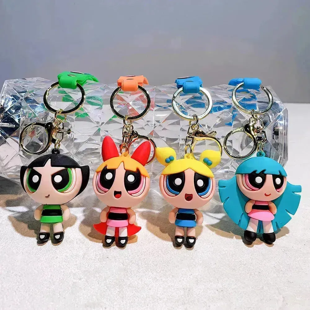 Cute Powerpuff Girls Keychains