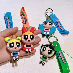 Cute Powerpuff Girls Keychains