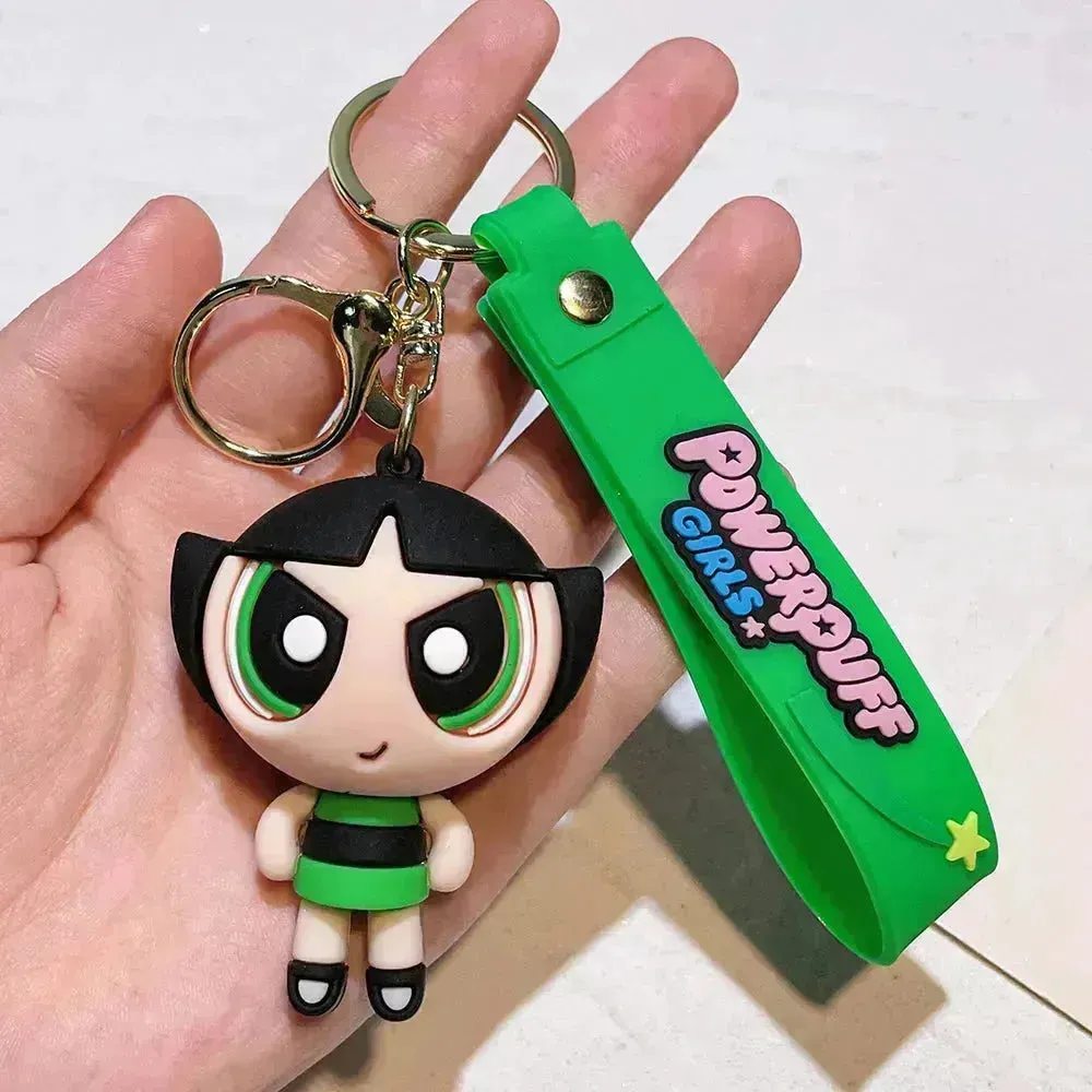 Cute Powerpuff Girls Keychains