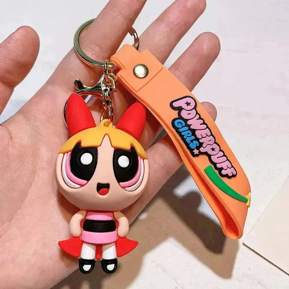 Cute Powerpuff Girls Keychains