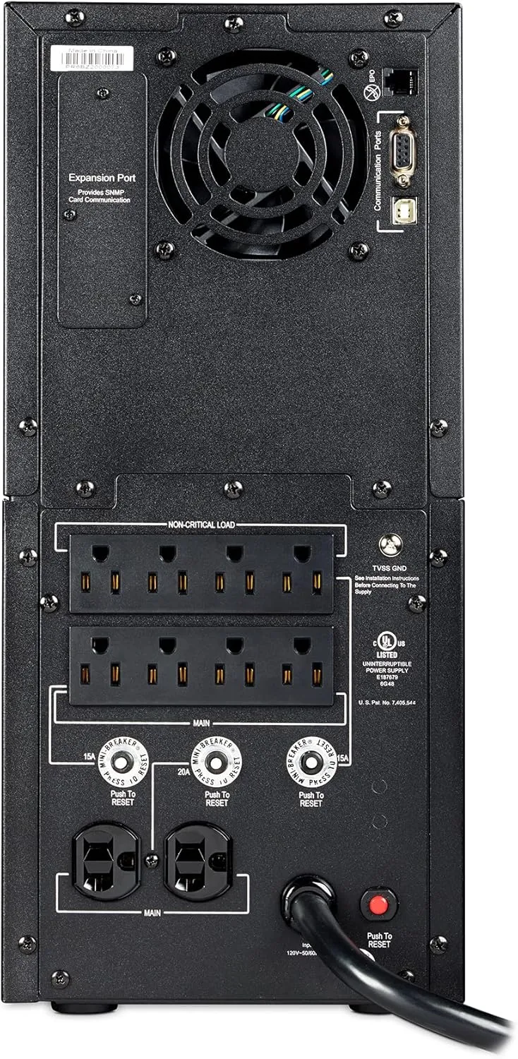 CyberPower PR3000LCD Smart App Sinewave UPS System, 3000VA/2700W, 10 Outlets, AVR, Tower
