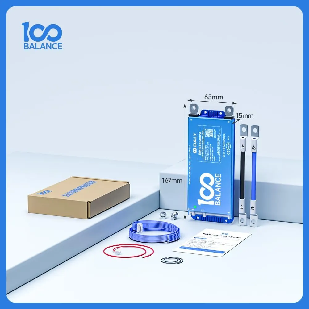 DALY BMS 100 amp with 1A Active Balance 8S-17S Build in Bluetooth Cell Balancing Smart PCB Battery Protection Board for Li-ion LiFePO4 LTO Lithium Battery Pack