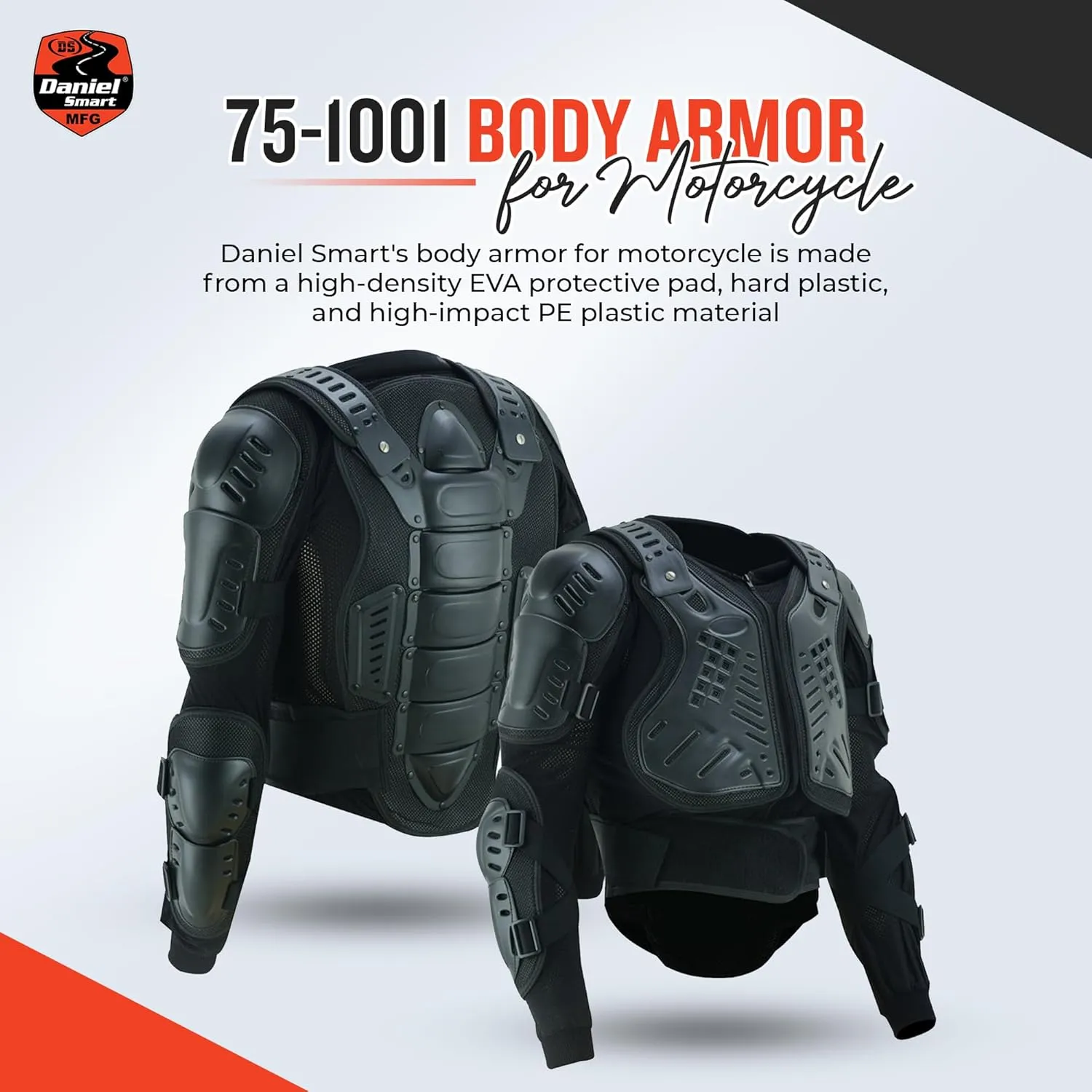 Daniel Smart Moto Body ArmorAdvanced Motorcycle Full Body Protective Gear Jacket for Maximum Protection and Comfort