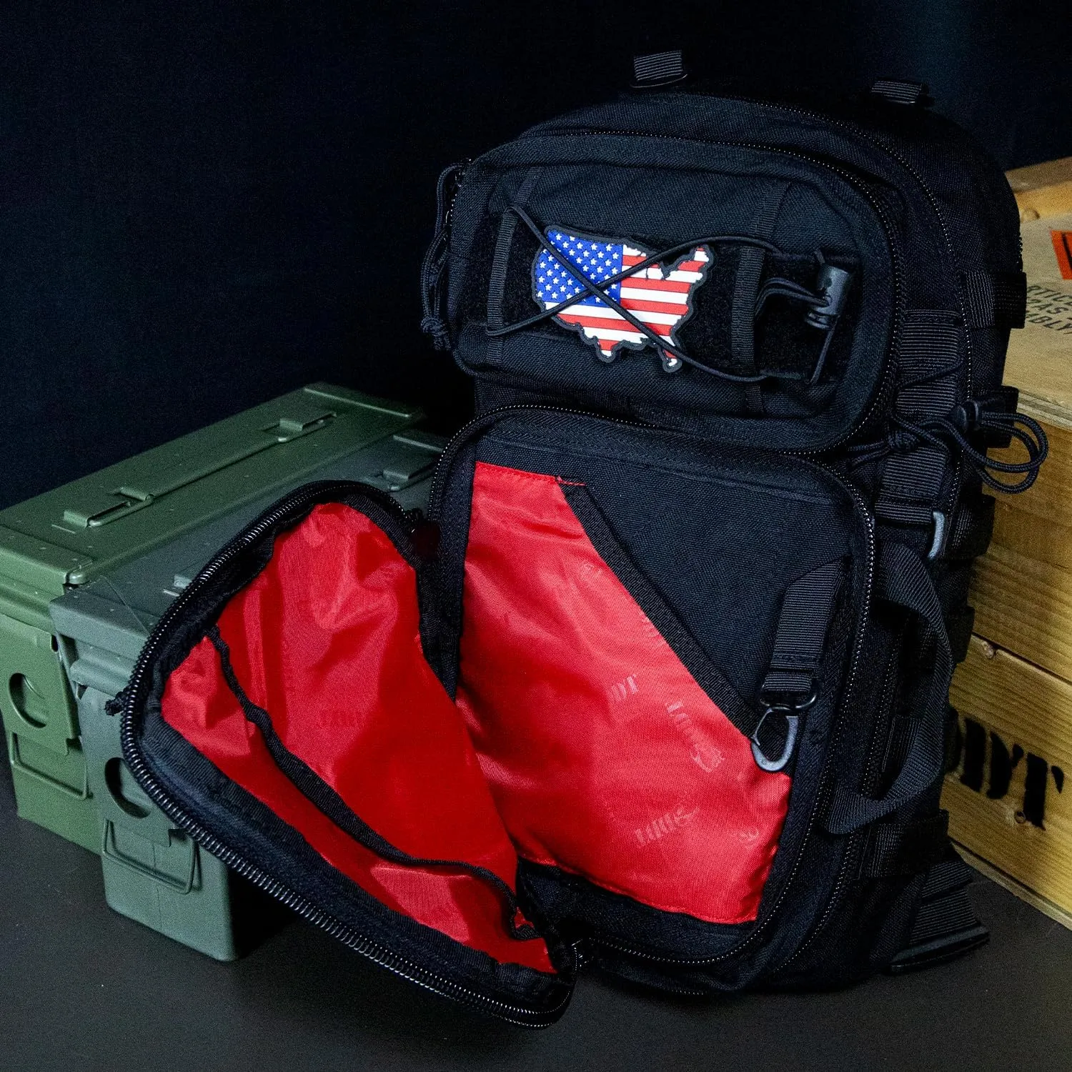 DDT Death Dealer Tactical Assassin Sling EDC Bag, Color Black