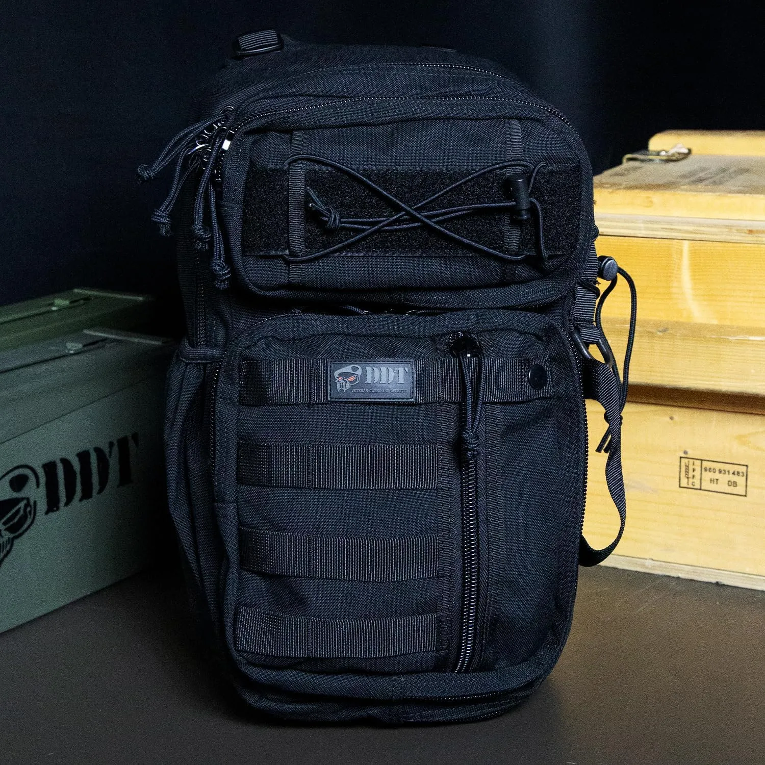 DDT Death Dealer Tactical Assassin Sling EDC Bag, Color Black