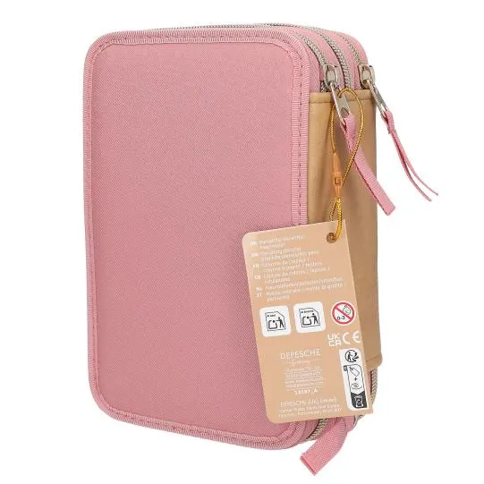 Depesche Miss Melody Triple Pencil Case Dusty Rose