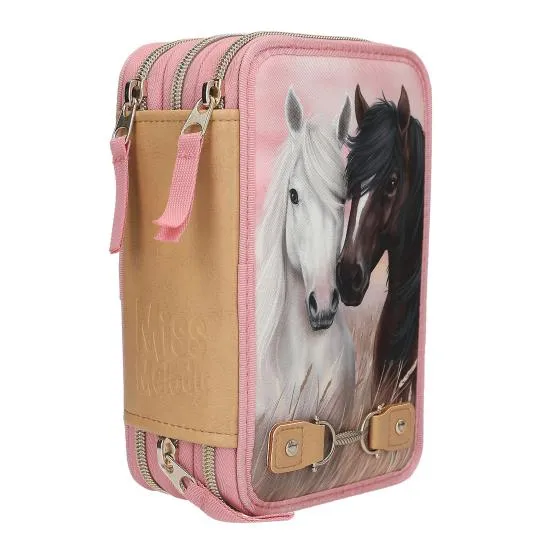 Depesche Miss Melody Triple Pencil Case Dusty Rose