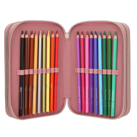 Depesche Miss Melody Triple Pencil Case Dusty Rose