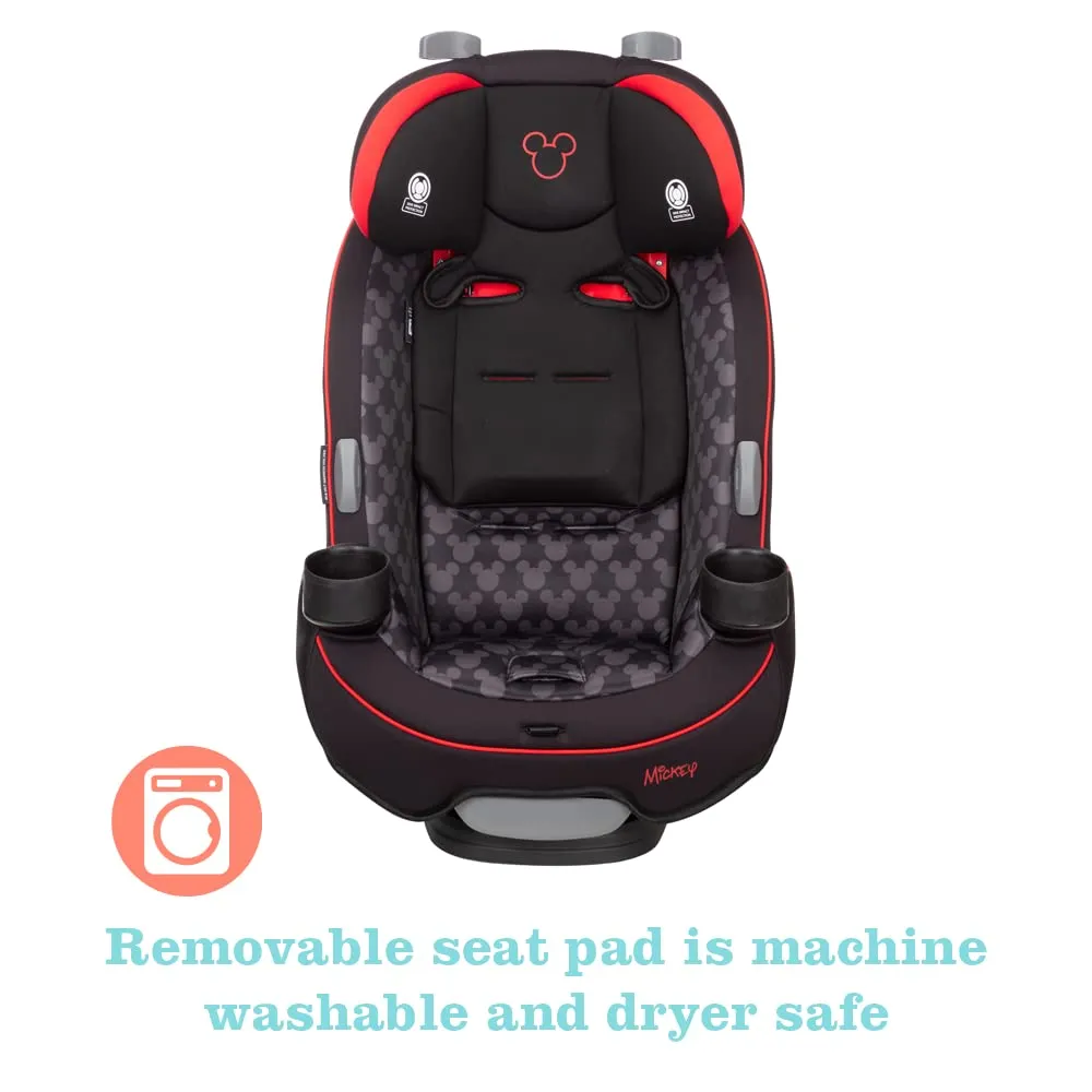 Disney Convertible Car Seat, Rear Facing 5-40 pounds, Forward Facing 30-65 pounds, Booster 40-100 lbs, Convert From Infant to Toddler, Simply Mickey