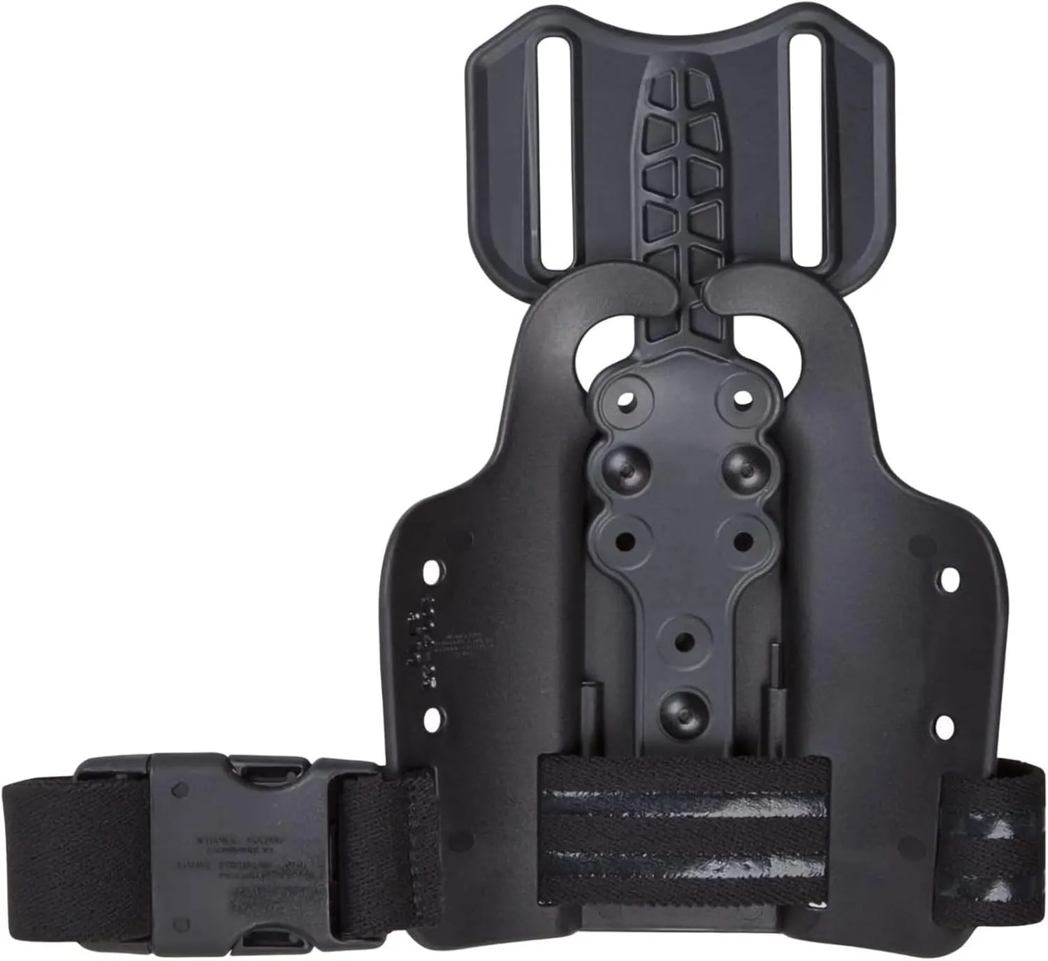 Drop Flex Adapter with Single Strap Leg Shroud Adapter for Gun Holsters and Magazine Pouche Quick Locking, Black