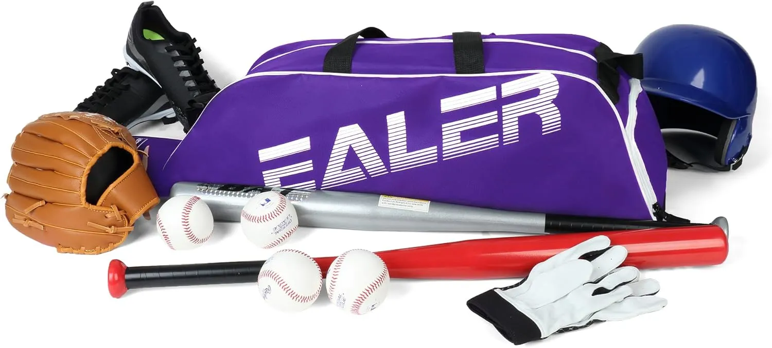 EALER Baseball Bat Tote Bag & T-ball, Softball Equipment Bag - Gear for Kids, Youth, and Adults Holds Bat, Helmet, Glove, Cleats, Shoes and More