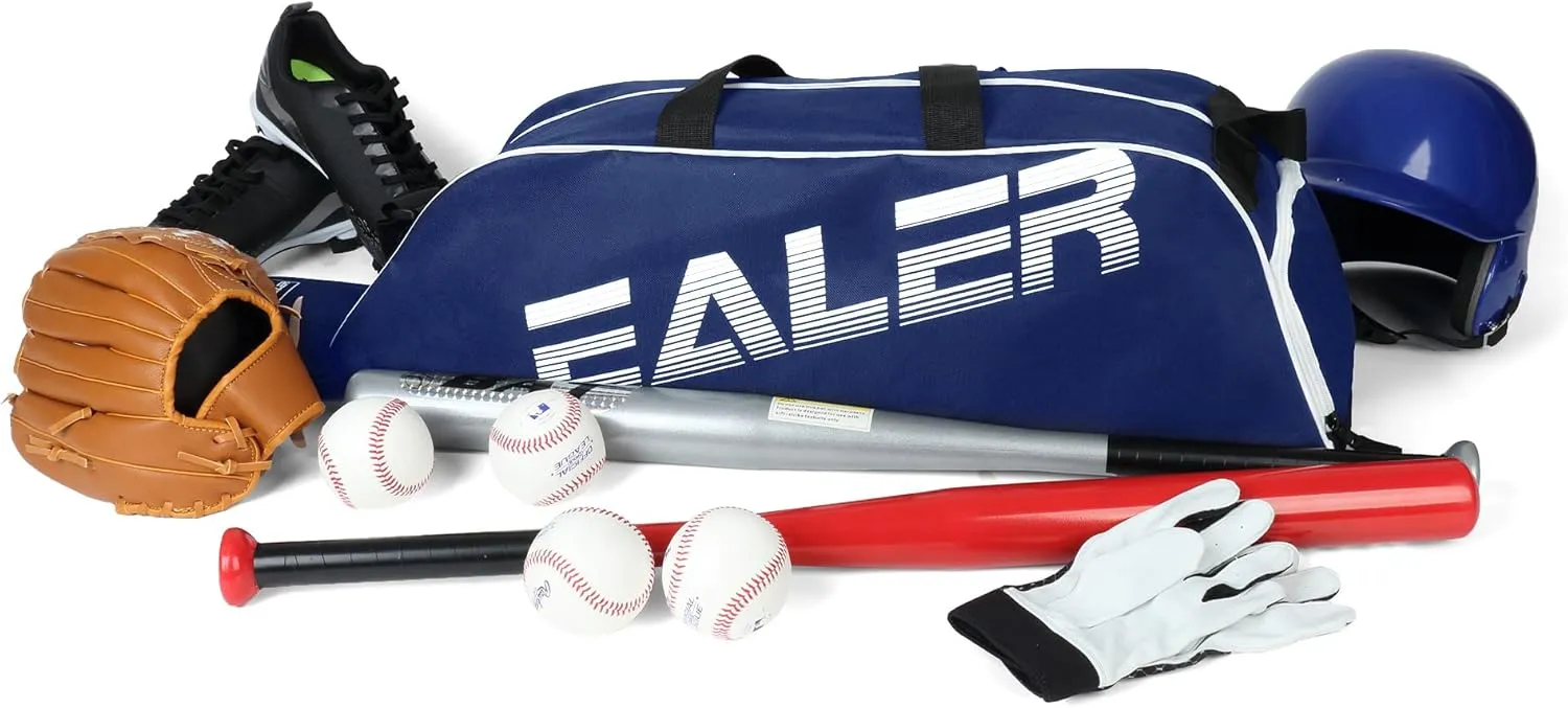 EALER Baseball Bat Tote Bag & T-ball, Softball Equipment Bag - Gear for Kids, Youth, and Adults Holds Bat, Helmet, Glove, Cleats, Shoes and More